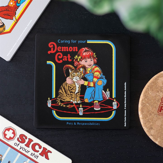 'Demon Cat' Coaster by Steven Rhodes