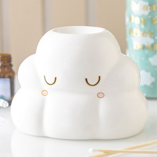 Kawaii inspired cloud shaped wax melter and oil burner.