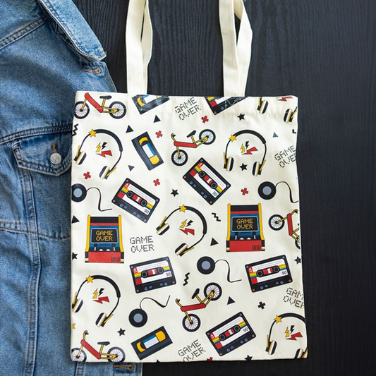 Retro 80s Tote Bag