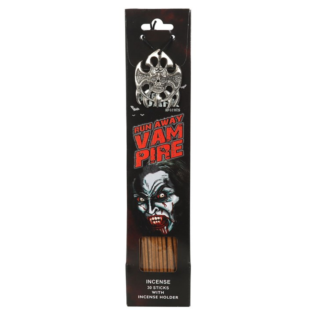 'Run Away Vampire' Incense Sticks with Holder ~ Gift Set