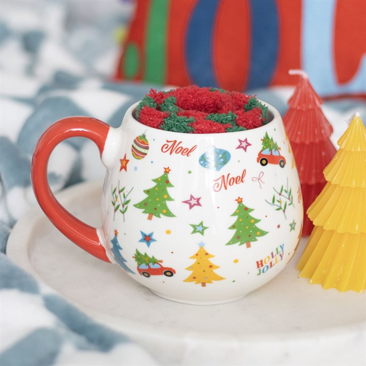 'Nostalgic Christmas' Mug and Socks Set