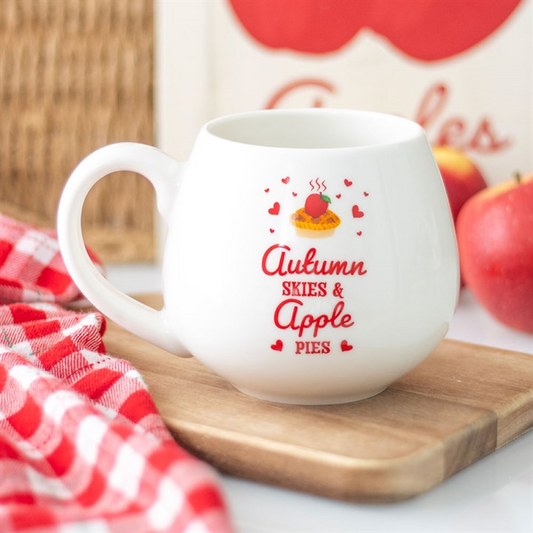 'Autumn Skies & Apple Pies' Rounded Mug