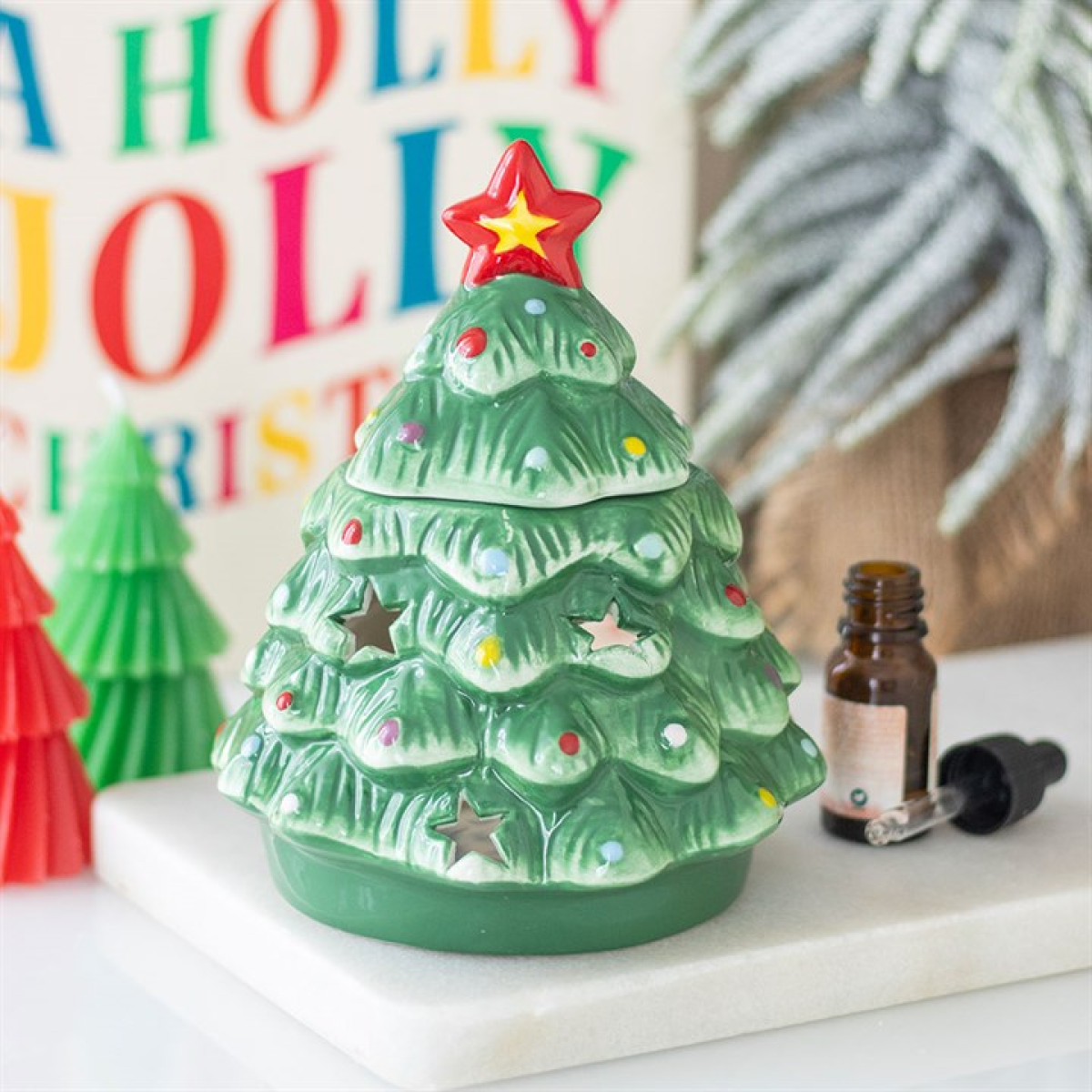 Nostalgic Christmas Tree Wax Melter I Oil Burner