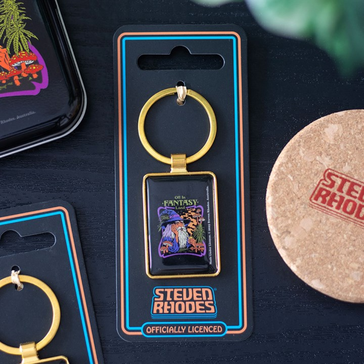 'Off in Fantasy Land' Keyring ~ Steven Rhodes