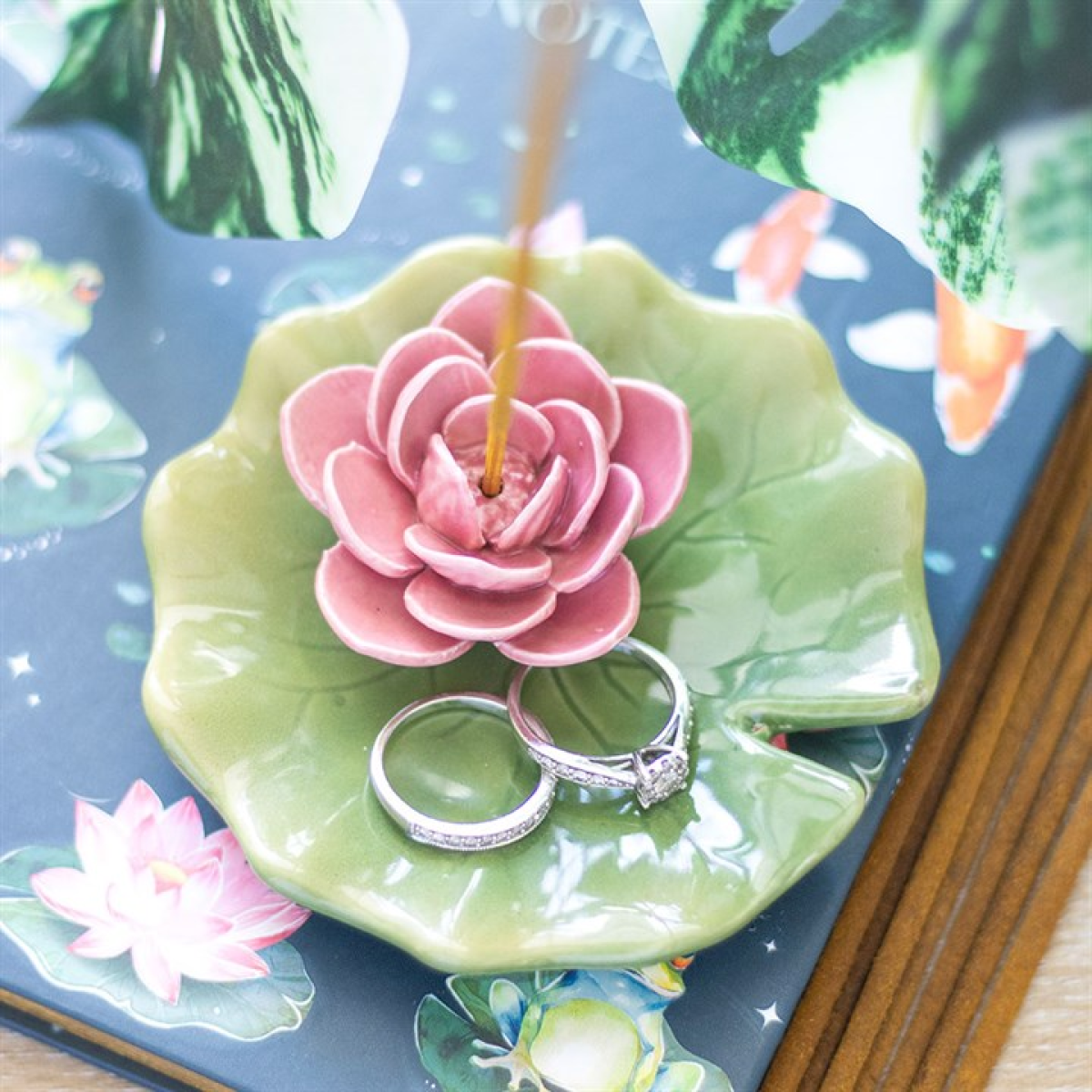Lily Pad Incense Stick Holder