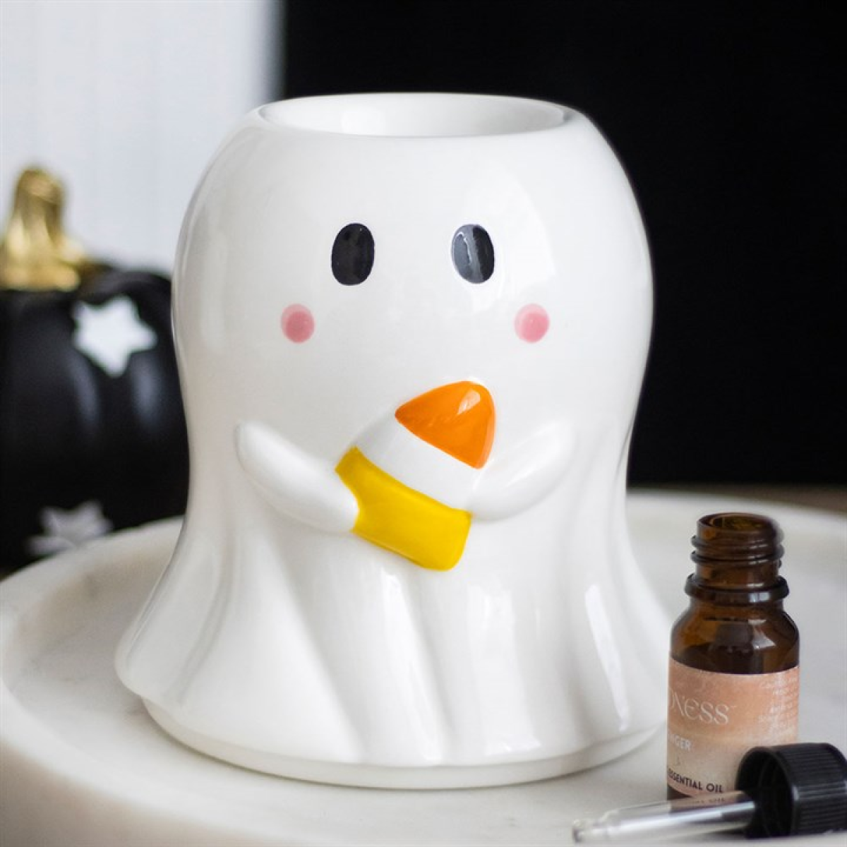'Candy Corn' Ghost Wax Melter I Oil Burner