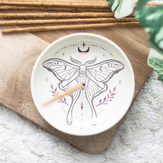 'Luna Moth' Incense Dish for Sticks + Cones