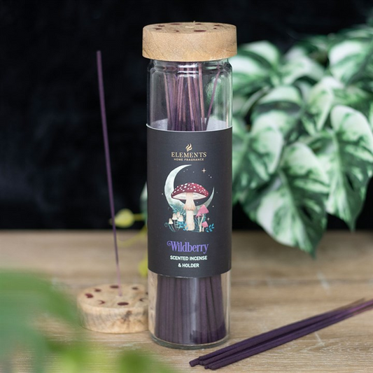 'Dark Forest' Wild Berry Incense Sticks & Holder