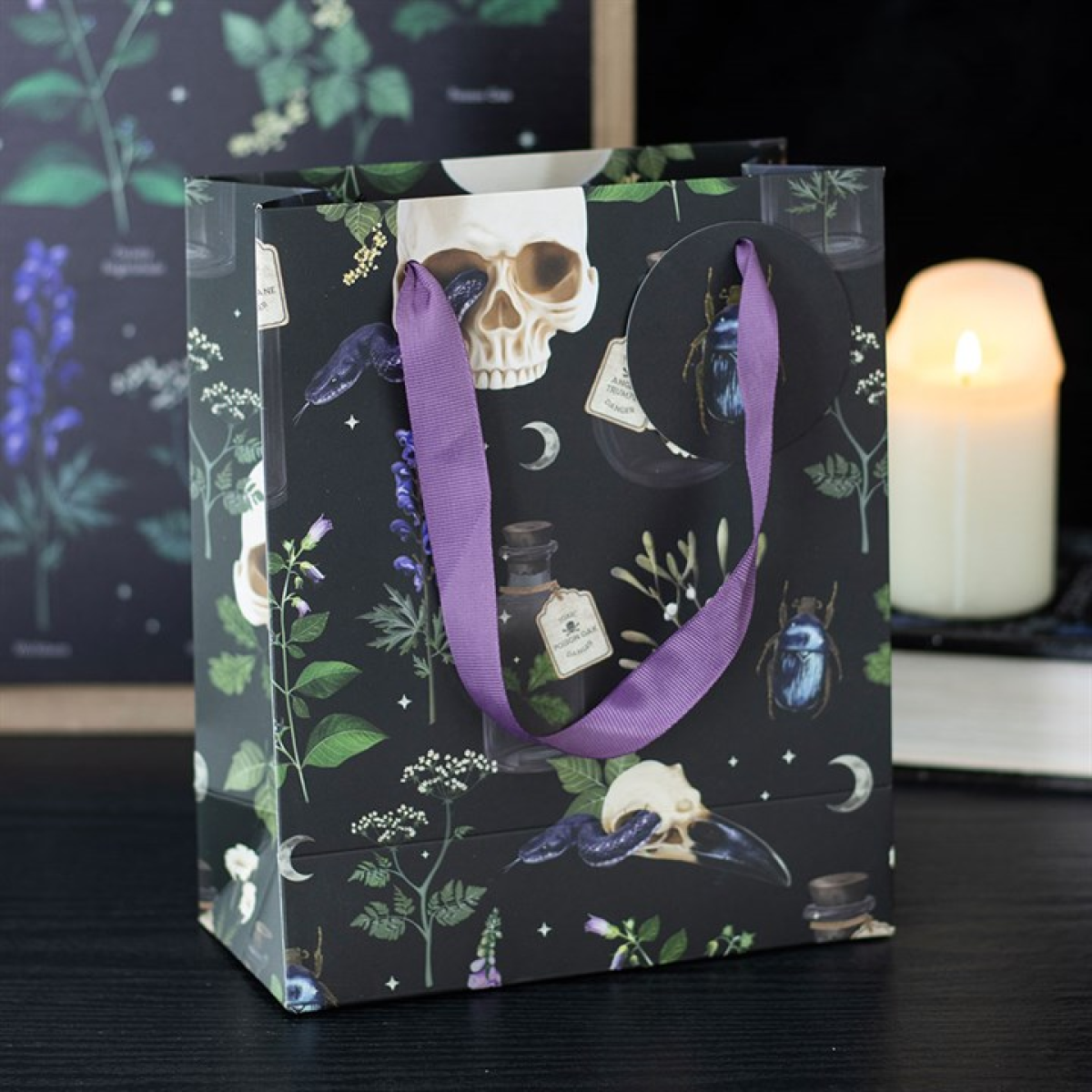 23cm Medium 'Venom & Vines' Gift Bag