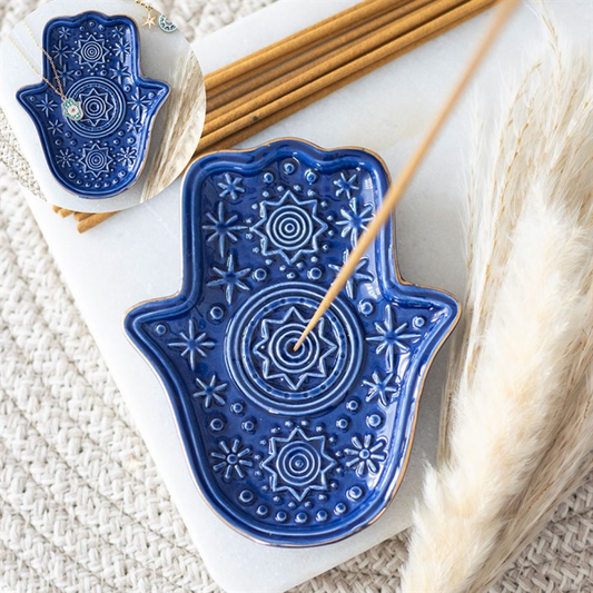 'Hand of Hamsa' Incense Dish for Sticks + Cones