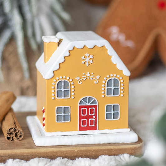 'Candy Cane' Gingerbread House Incense Cone Burner