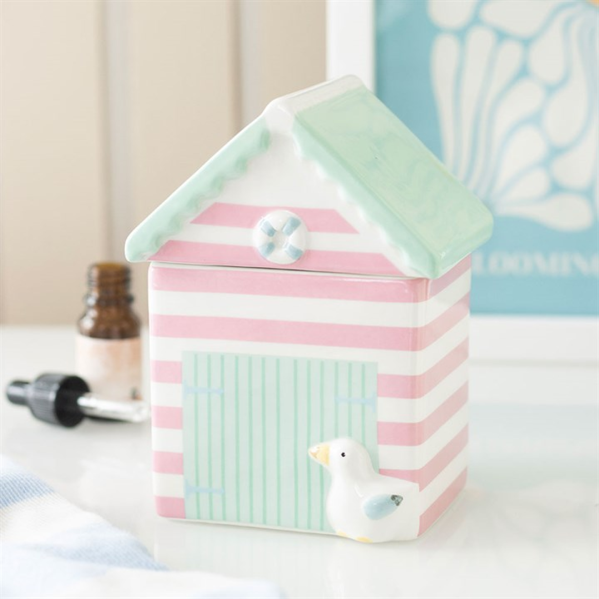 Pastel Beach Hut Wax Melter I Oil Burner