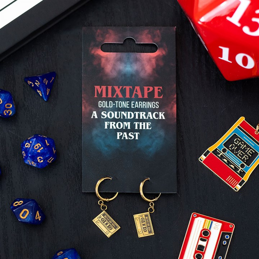 Stranger Things-Inspired Mixtape Dangle Earrings