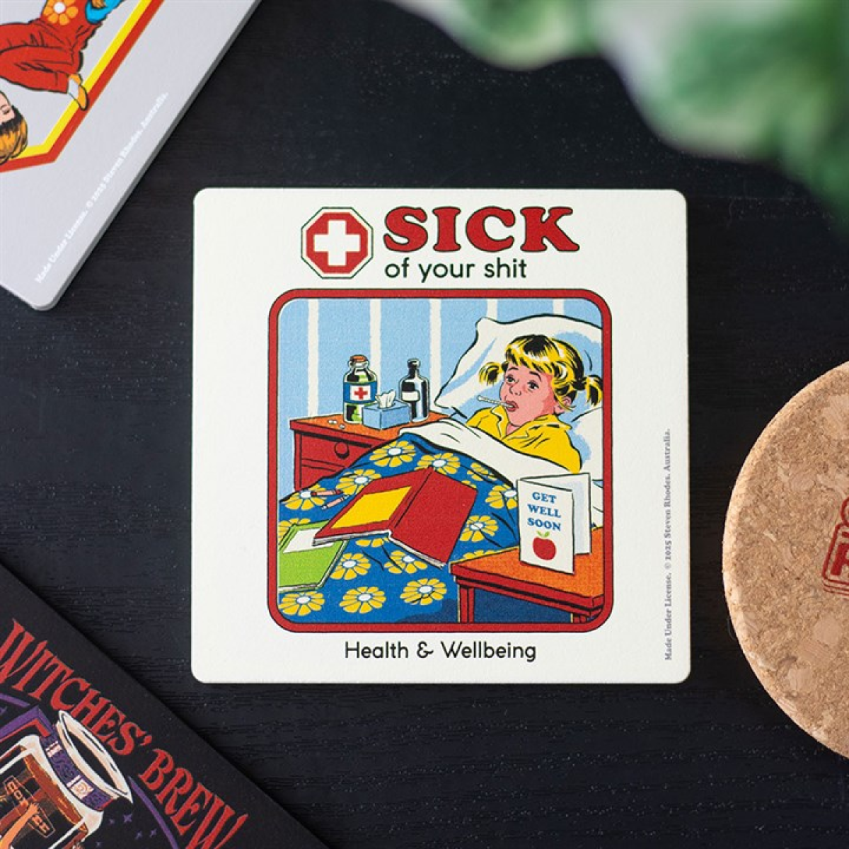 'Sick of Your Shit' Coaster by Steven Rhodes
