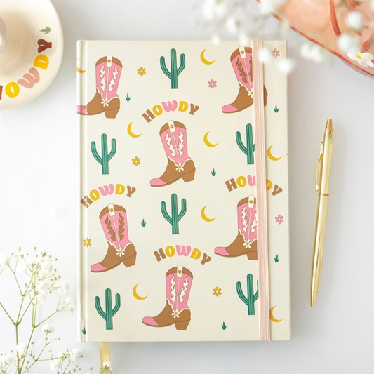 Cowboy Boot A5 Notebook + Sticker Sheet
