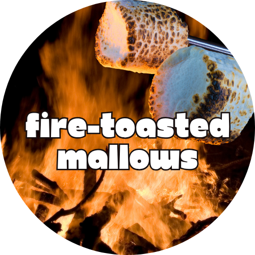 Fire Toasted Mallows Scented Coconut Wax Melt Label